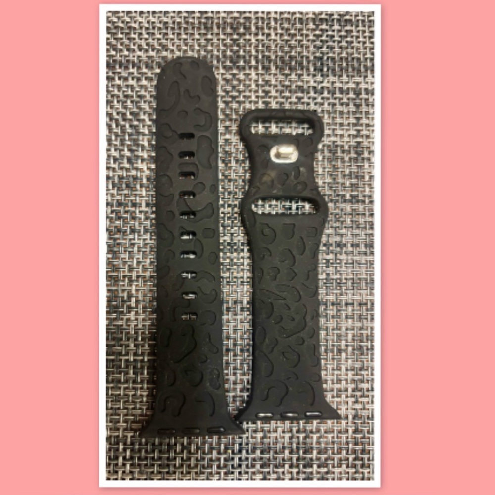 Leopard Engraved Band Compatible with Apple Watch